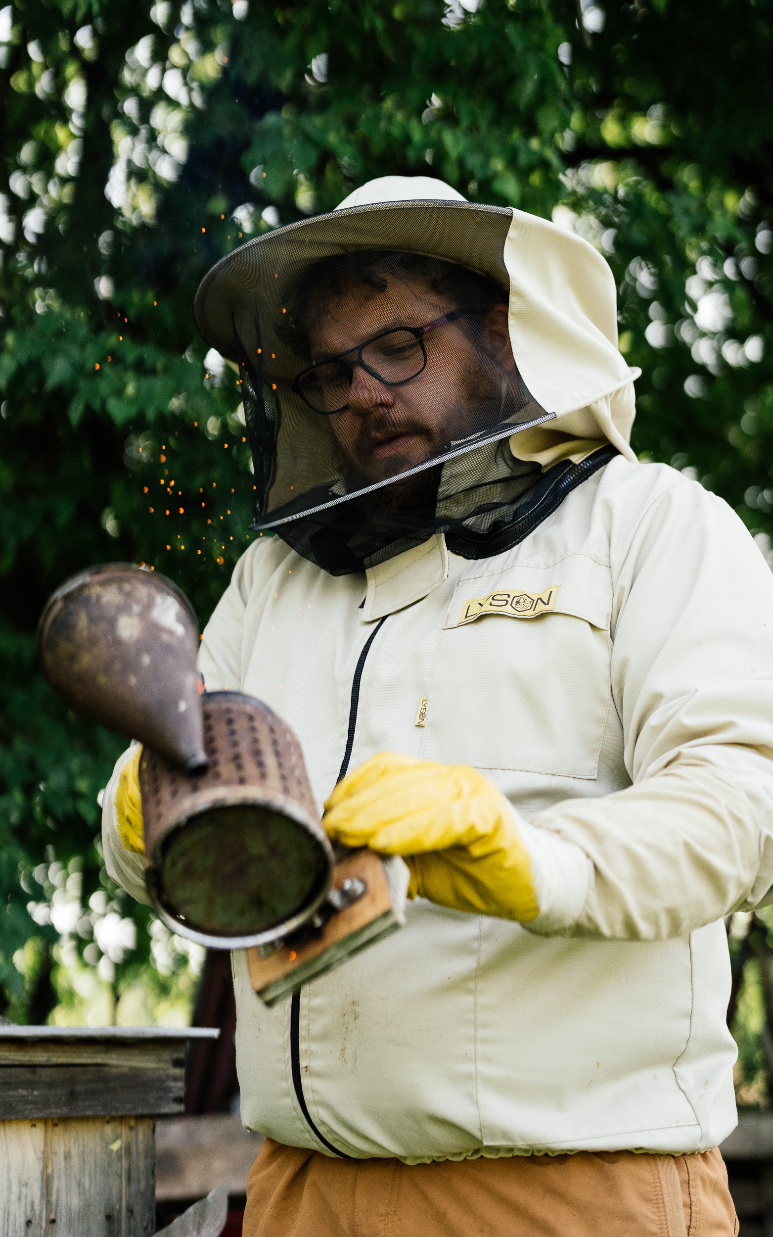 Reportaż z pasieki — Fotografia reportażowa